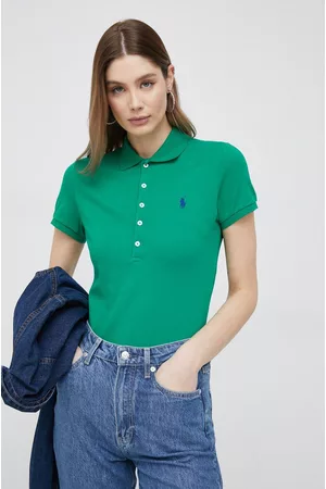 Ralph Lauren Kobieta T-shirty z Krótkimi Rękawami - Polo damski kolor zielony
