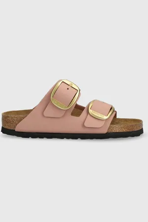 Birkenstock Klapki skórzane ARIZONA BIG BUCKLE damskie kolor 1024074 1024074-OldRose