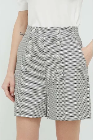 Custommade Szorty Nadja damskie kolor wzorzyste high waist