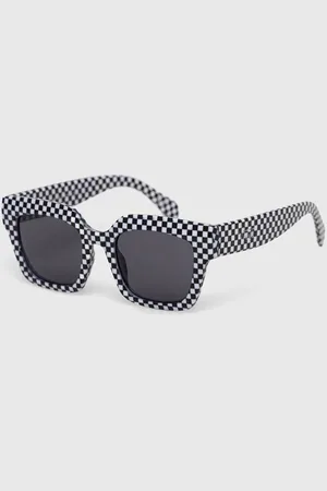 Vans Okulary przeciwsłoneczne męskie kolor VN0A7PQZY281-BLACKWHITE