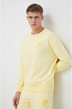 Fila Bluza bawełniana męska kolor gładka