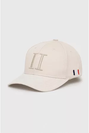 Les Deux Vans czapka z daszkiem kolor beżowy gładka