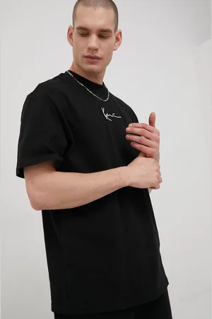 Karl Kani T-shirt bawełniany kolor z aplikacją KKMQ12001BLK-black