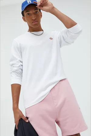 Dickies Longsleeve bawełniany kolor gładki DK0A4Y4RWHX1-WHITE