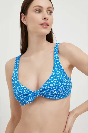 Hollister Biustonosz kąpielowy kolor lekko usztywniona miseczka