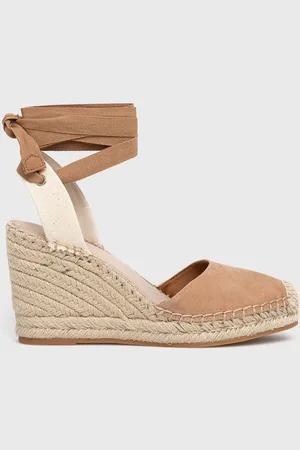 Aldo Espadryle zamszowe EFEMINA kolor na koturnie