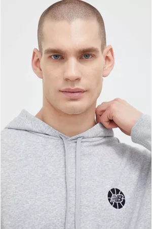 New Balance Bluza męska kolor z kapturem melanżowa