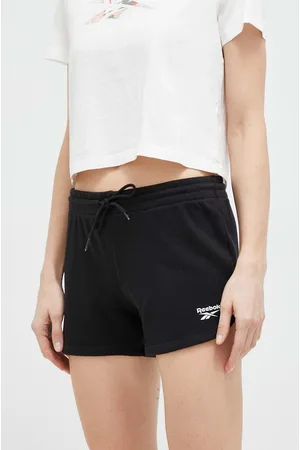 Reebok Szorty damskie kolor gładkie high waist H54767.100012570