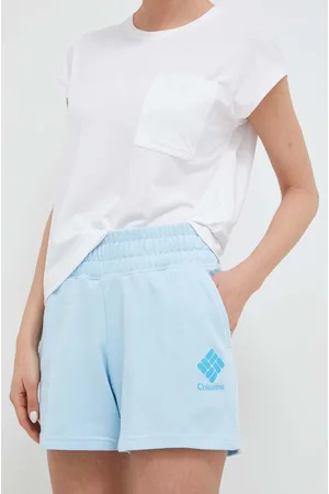 Columbia Szorty damskie kolor gładkie high waist