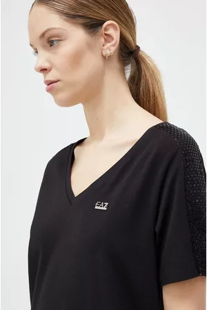 EA7 T-shirt damski kolor
