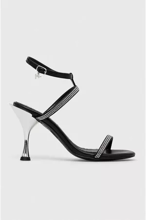 Karl Lagerfeld Sandały skórzane PANACHE HI kolor KL30829