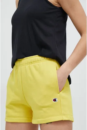 Champion Szorty damskie kolor gładkie high waist