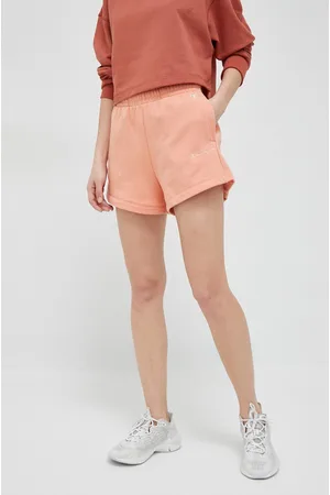 Champion Szorty damskie kolor z aplikacją high waist