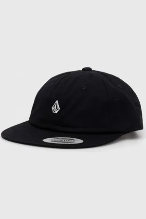Volcom Czapka z daszkiem bawełniana kolor gładka