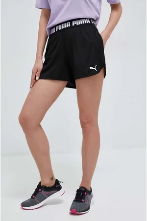 PUMA Szorty treningowe Train All Day kolor z nadrukiem high waist