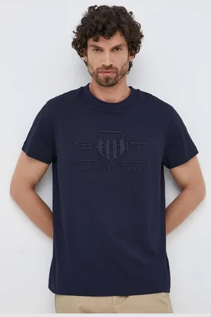 GANT T-shirt bawełniany kolor z aplikacją
