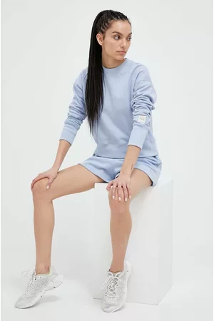 Casall Bluza bawełniana damska kolor gładka