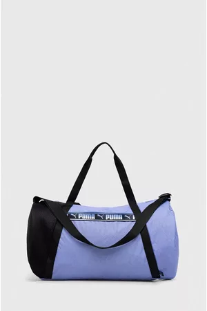 PUMA Torba sportowa AT ESS Barrel kolor fioletowy