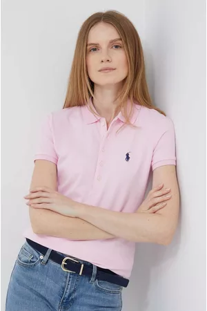 Ralph Lauren Kobieta T-shirty z Krótkimi Rękawami - Polo damski kolor różowy