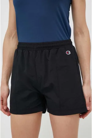 Champion Szorty damskie kolor gładkie high waist