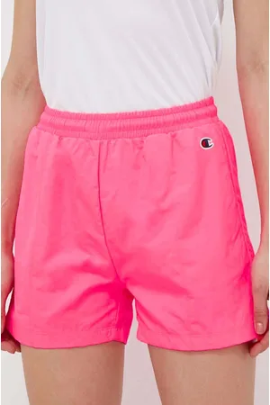 Champion Szorty damskie kolor gładkie high waist