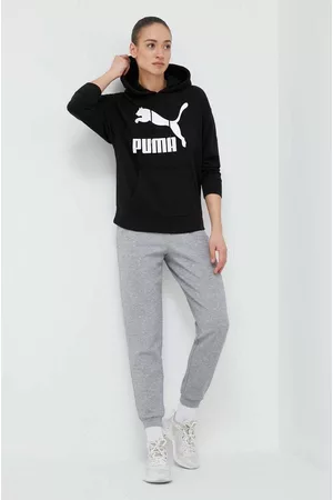 PUMA Bluza damska kolor z kapturem z nadrukiem 530074