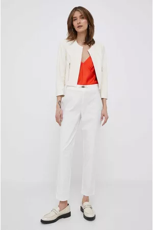 ARTIGLI Spodnie damskie kolor dopasowane high waist