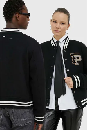Filling pieces Kurtka bomber wełniana Varsity Jacket kolor przejściowa oversize 81422201863
