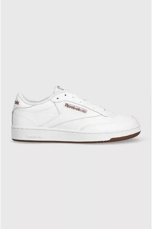 Reebok Sneakersy skórzane Club C 85 FZ6012 kolor FZ6012.100039279-WH/WH/RO