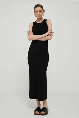 Tommy Hilfiger Sukienka kolor maxi dopasowana WW0WW38838