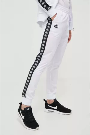 Kappa Mężczyzna Dresowe - Spodnie dresowe kolor biały wzorzyste