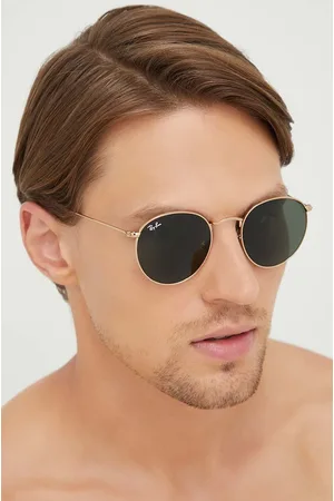 Ray-Ban Okulary przeciwsłoneczne ROUND METAL męskie kolor 0RB3447
