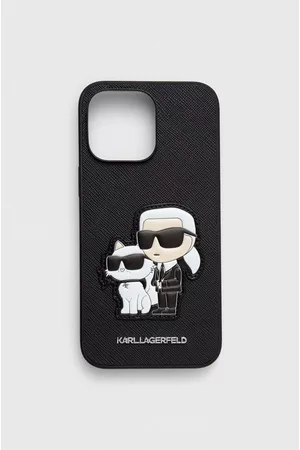 Karl Lagerfeld Kobieta iPhone - Etui na telefon iPhone 14 Pro Max 6.7" kolor czarny