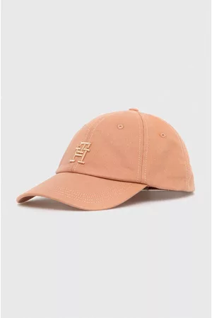 Tommy Hilfiger Czapka z daszkiem bawełniana kolor gładka