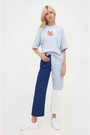 Benetton Kobieta Z wysokim stanem - Jeansy damskie high waist