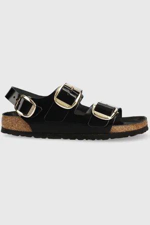 Birkenstock Sandały skórzane Milano damskie kolor 1024211