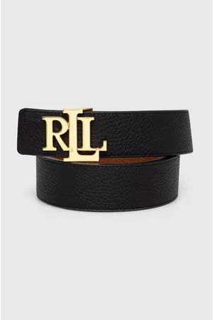 Ralph Lauren Pasek skórzany dwustronny damski