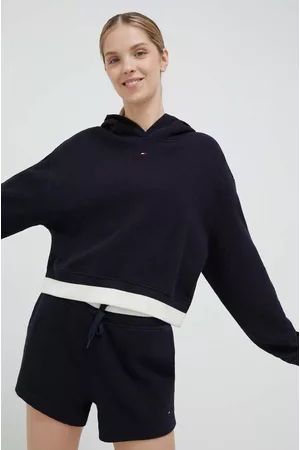 Tommy Hilfiger Bluza damska kolor z kapturem wzorzysta