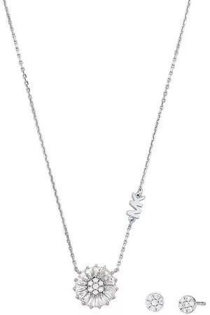 Michael Kors Kobieta Zestawy biżuterii - Naszyjnik i kolczyki srebrne
