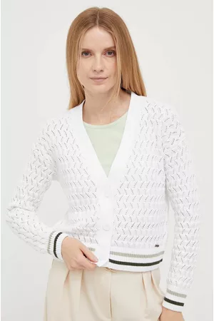 Pepe Jeans Kobieta Swetry i Pulowery - Sweter bawełniany kolor biały