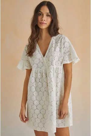 Women secret Kobieta Sukienki plażowe - Sukienka plażowa PACIFICO kolor biały 5545140