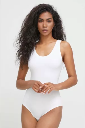 Spanx Kobieta Body bielizny - Body modelujące kolor biały bawełniane gładki