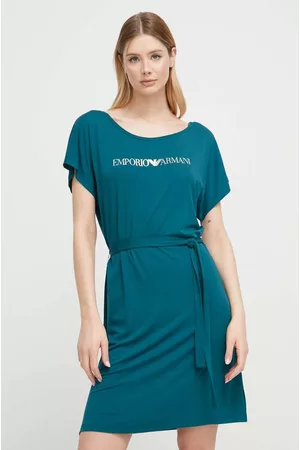 Emporio Armani Kobieta Sukienki plażowe - Sukienka plażowa kolor zielony