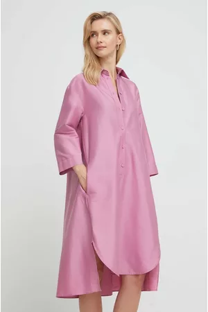 Max Mara Kobieta Sukienki plażowe - Sukienka plażowa kolor różowy