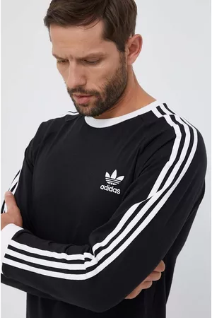 adidas Longsleeve bawełniany 3-Stripes kolor z aplikacją IA4877