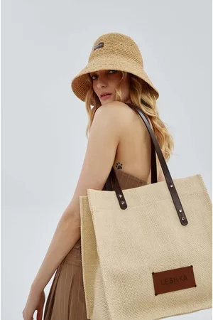LE SH KA headwear Kobieta Torebki - Torba plażowa Summer Bag kolor beżowy