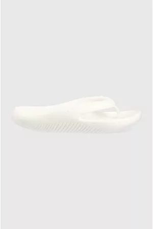 Crocs Kobieta Sandały - Japonki Mellow Flip damskie kolor biały na płaskim obcasie 208437