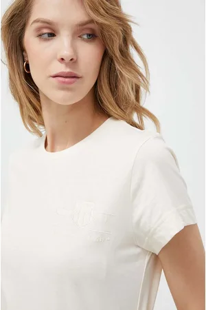 GANT T-shirt bawełniany kolor