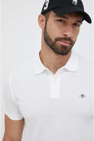 GANT Polo bawełniane kolor gładki