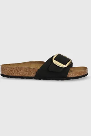 Birkenstock Klapki zamszowe Madrid Big Buckle damskie kolor 1023342